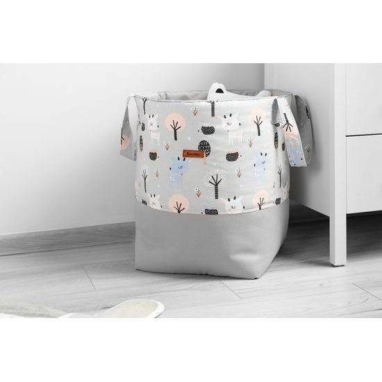 Bavlněný koš na hračky medium srnečky