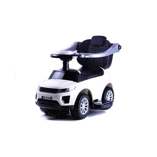 SMONTOVÁNO Odrážedlo Range Rover s vodící tyčí 3v1 bílé