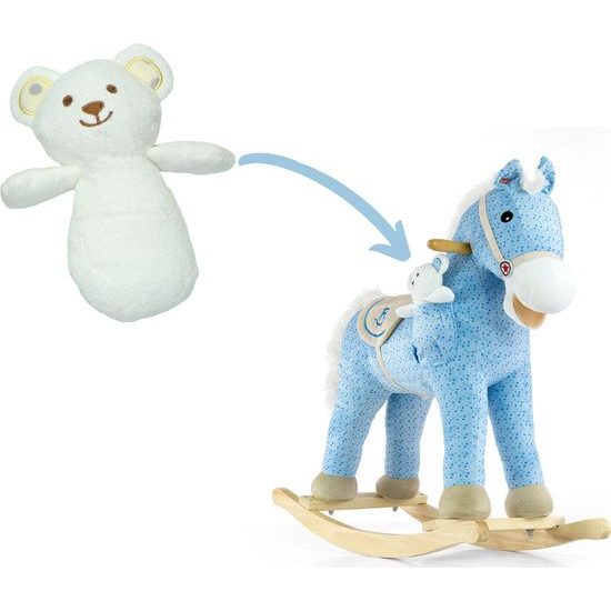 Houpací koník s melodií Milly Mally Pony modrý