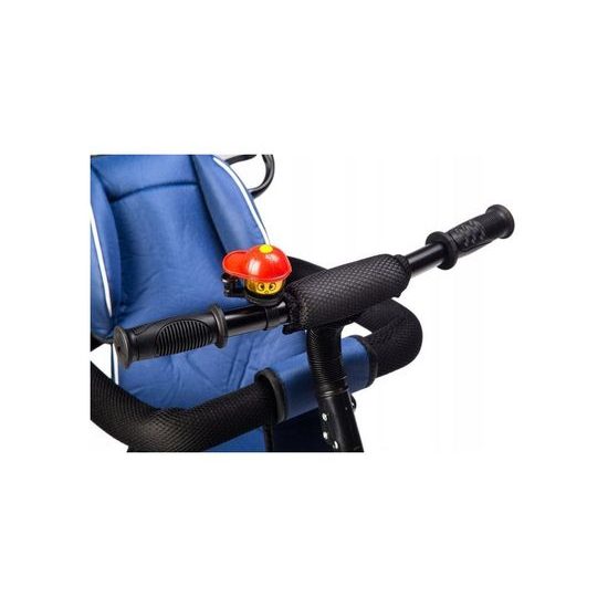 Ecotoys dětská tříkolka se stříškou modrá - nafukovací kola