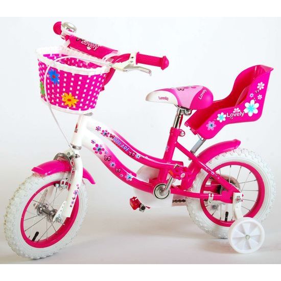Dětské kolo Volare Lovely 12" růžovo-bílé