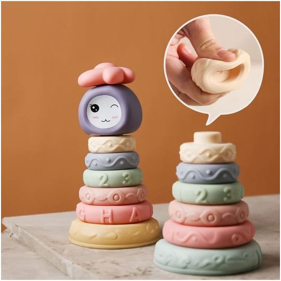 Senzorické kostky pro nejmenší Soft Jenga