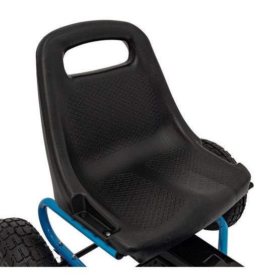 Dětská šlapací motokára s nafukovacími koly Air PerHour - modrá