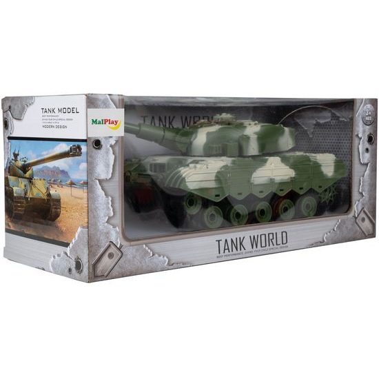 Vojenský tank na dálkové ovládání Battle Tank maskovaný