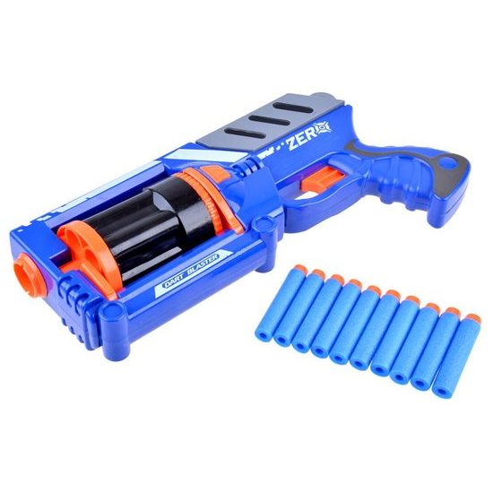 Dětská pistole Blaster Zero s 10 pěnovými náboji