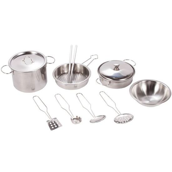 Sada dětského kovového nádobí 12 součástí Mini Kitchen Set