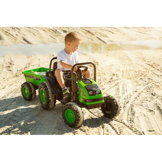 Elektrický traktor Hector červený