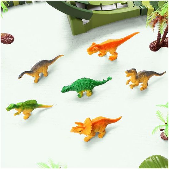 Autodráha s autíčkem na baterie a dinosaury 200 dílků Dino Track