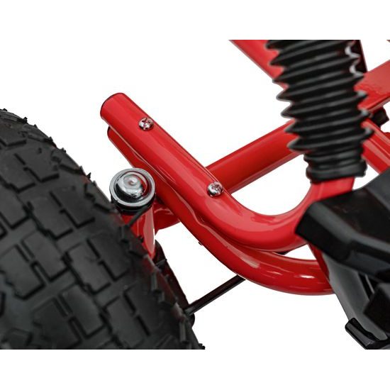 Dětská šlapací motokára s nafukovacími koly Air PerHour - červená