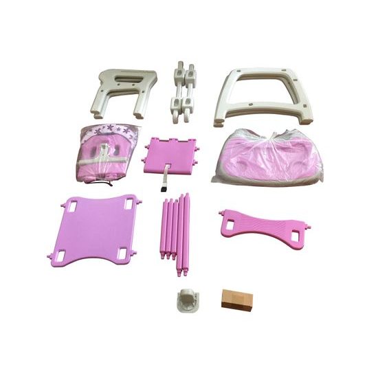 Ecotoys jídelní židlička 3v1 fialová