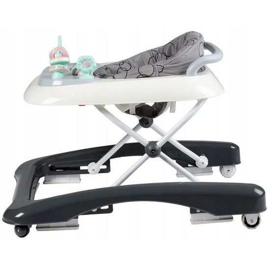 Ecotoys dětské chodítko s hračkami černo-bílé