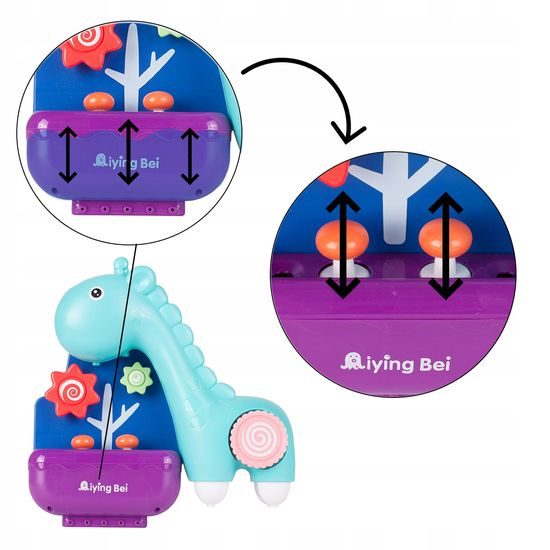 Fontánka do vany Žirafa modrá