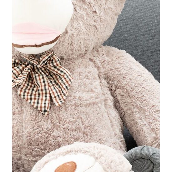 Plyšový medvěd Maty 130 cm šedý