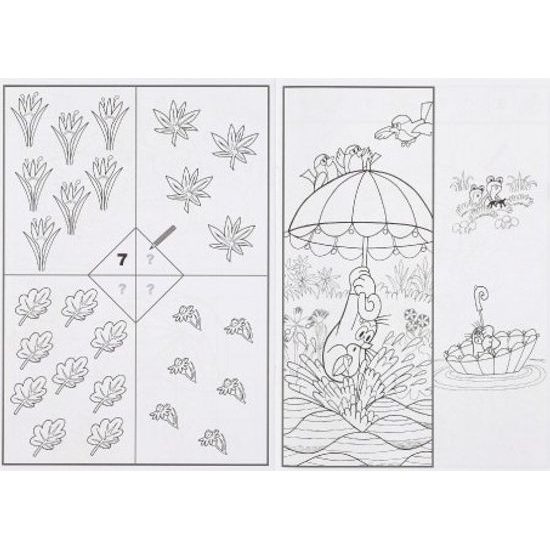 Omalovánky Krtek a paraplíčko