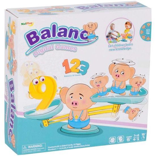 Naučná váha pro děti s prasátkem Balance Pig