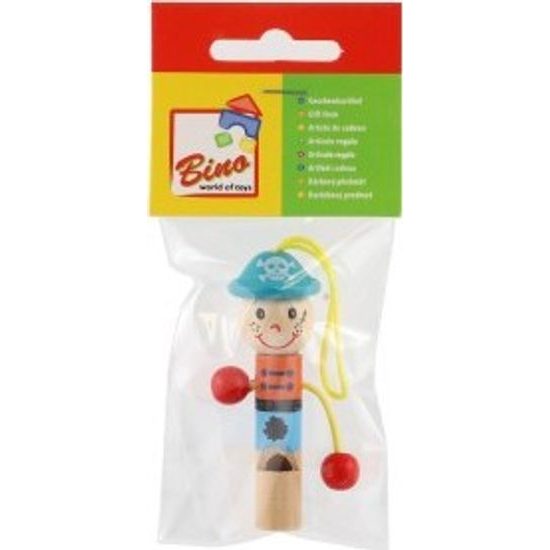 Dřevěná píšťalka panáček s poutkem