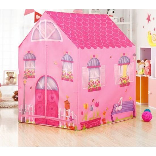 Ecotoys dětský stan Růžový palác