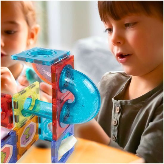 Magnetická stavebnice se skluzavkou Magnet Blocks 148 dílů