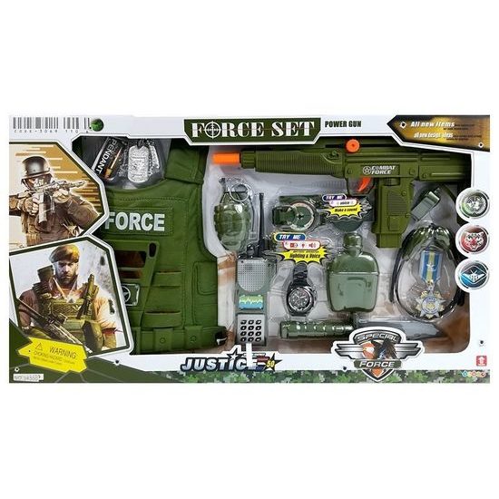 Vojenská sestava pro děti Trooper Set s příslušenstvím