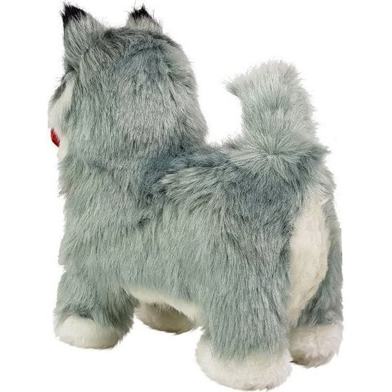 Interaktivní pejsek Husky šedý