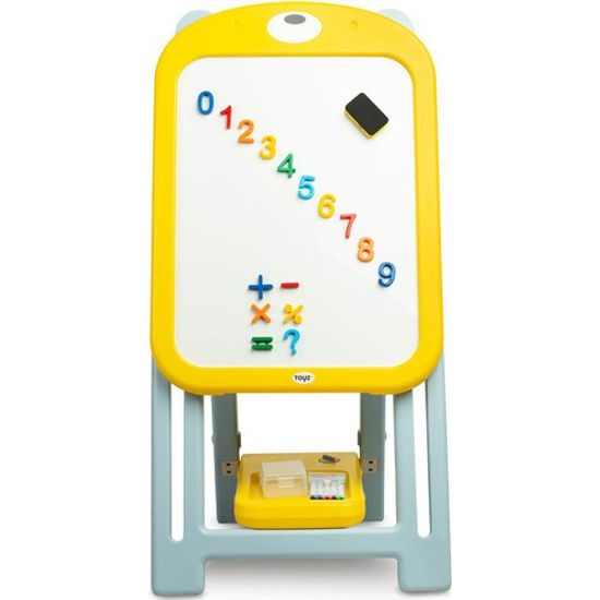 Dětská vzdělávací Magnetická tabule s židličkou TED - Toyz žlutá