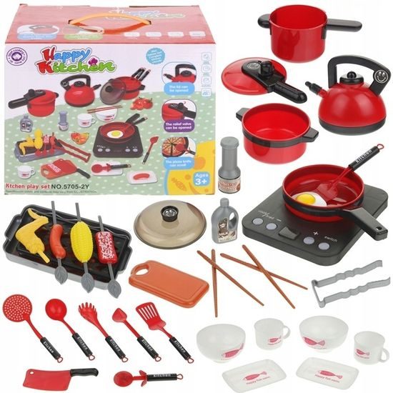 Doris sada nádobí do kuchyňky s vařičem na baterie Happy Kitchen