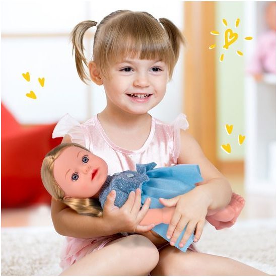 Interaktivní mluvící panenka s příslušenstvím Lucky Doll 33 cm