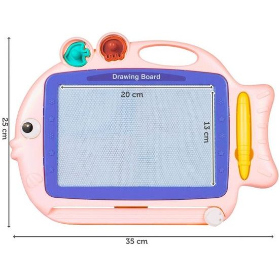Dětská kreslící tabulka Růžová rybka