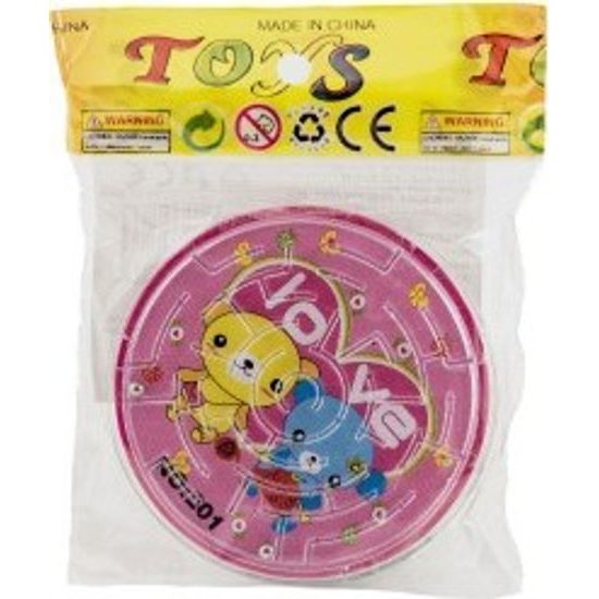 Bludiště hlavolam s kuličkou - mix 6 barev