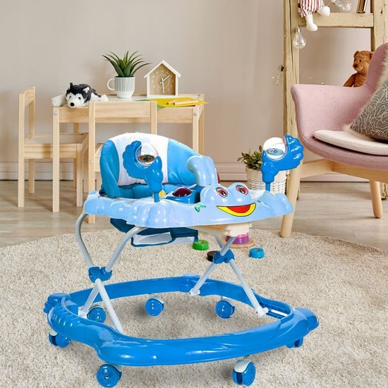 Dětské vzdělávací chodítko Laugh Walker modré