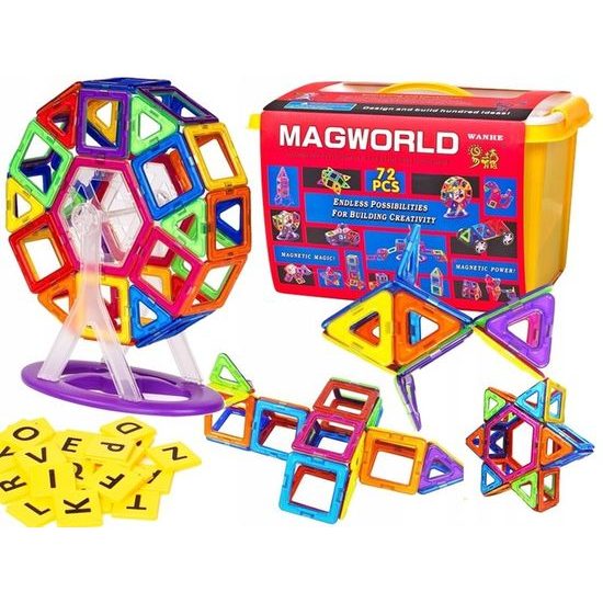 Doris magnetická stavebnice XXL v kufříku Magical Magnet 72 dílů