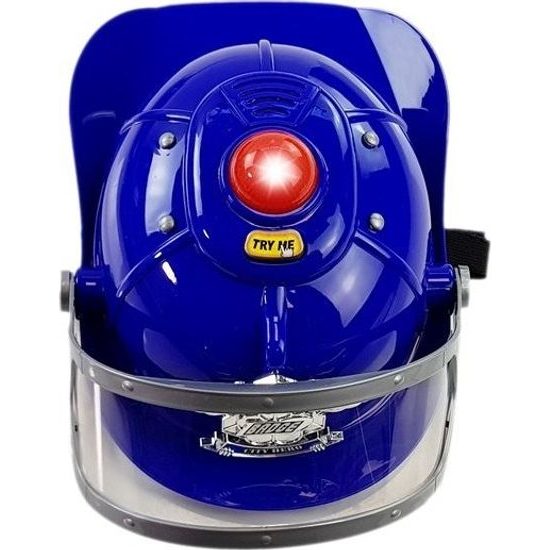 Policejní sestava pro děti s helmou a světlem Thunder Strike