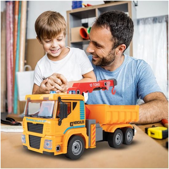 Šroubovací nákladní auto v kufříku se světly a zvuky Hercules Truck