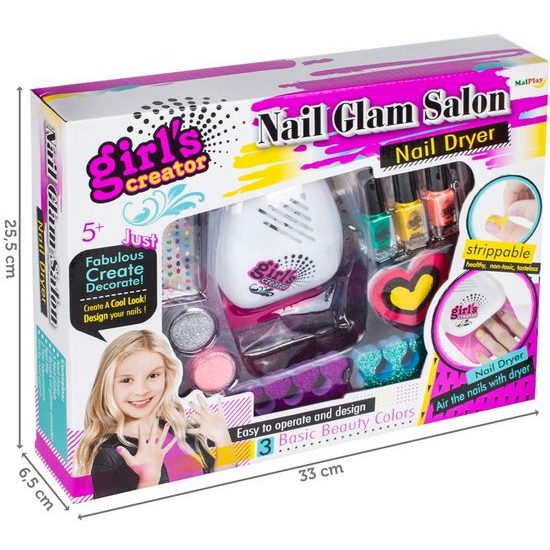 Dětské nehtové studio na baterie Nail Glam Salon