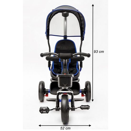 Ecotoys dětská tříkolka s otočným sedadlem X360 tmavě modrá