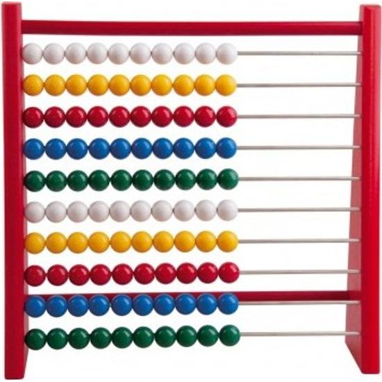 Počítadlo 100 kuliček - mix 3 barvy