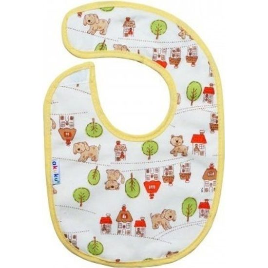 AKUKU Bryndáček froté Baby bib malý - dívčí vzor