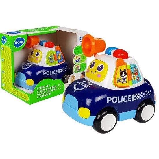 Huile Toys interaktivní policejní autíčko pro nejmenší se světlem a zvukem Megafon