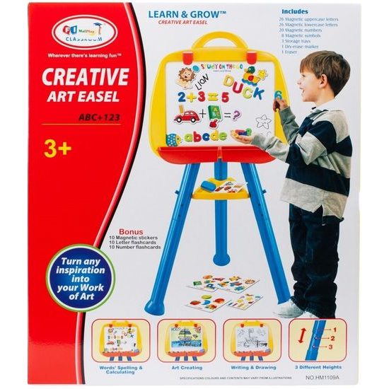 Dětská kreslící tabule s příslušenstvím 2v1 First Classroom