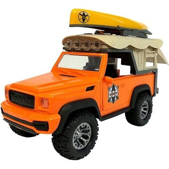 Auto Jeep ke kempování - oranžové