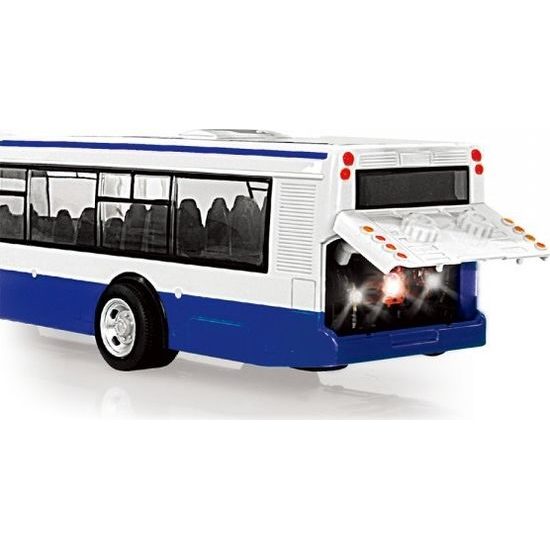 Autobus - na baterie česky mluvící - modrý