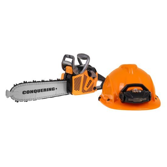 Dětská motorová pila s helmou na baterie Great Saw