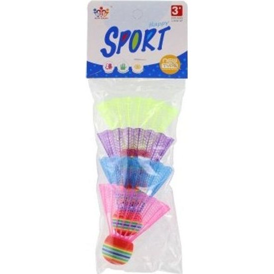 Košíčky na badminton barevné 4ks