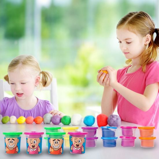 Modelovací plastelína pro děti 16 kelímků Color Mud 6 barev