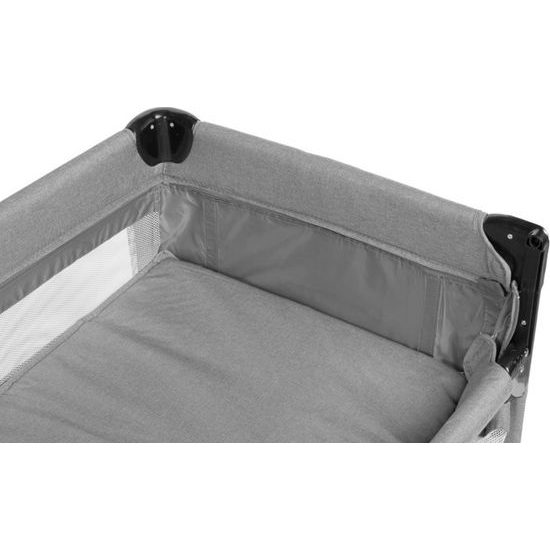 Dětská cestovní postýlka CARETERO ESTI se stahovací bočnicí grey