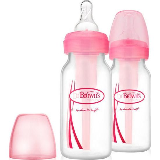 Dr.Brown´s Láhev antikolik Options+ úzká 2x120ml plast růžová