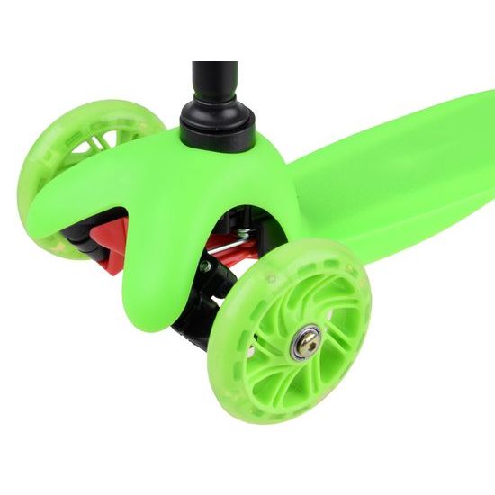 Dětská koloběžka Scooter 717 se svítícími koly - zelená