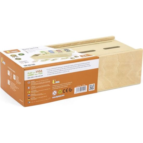 Dřevěná hra Viga Třídění odpadu