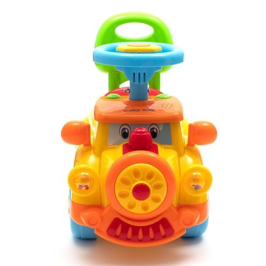 Baby Mix dětské odrážedlo Vláček se zvukem žluté