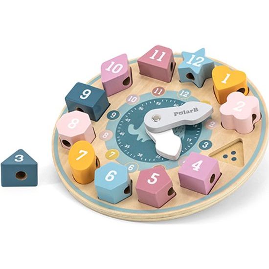 Dřevěné hodiny vkládačka Viga